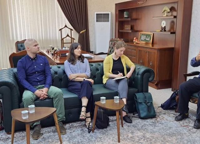 A Delegation from the University of Glasgow visited Salahaddin University.