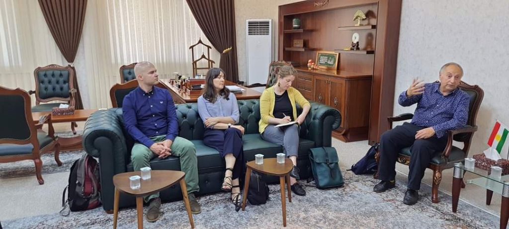 A Delegation from the University of Glasgow visited Salahaddin University.