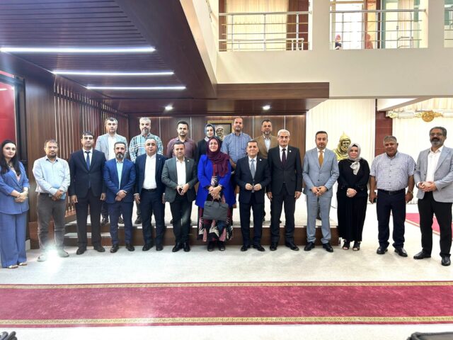 President of Salahaddin University Receives Delegation from the College of Languages