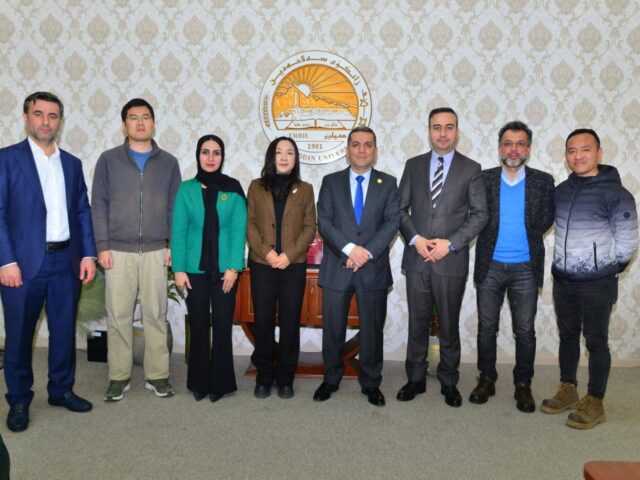 Prof. Dr. Kamaran Younis Mohammed Amin, President of the University, welcomed a delegation from the College of Languages